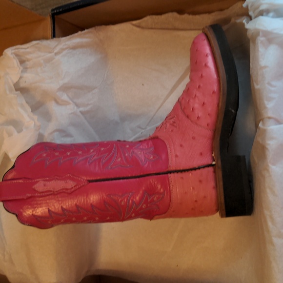 Lucchese Pink Cowboy boots women's size 6 B - Picture 2 of 16